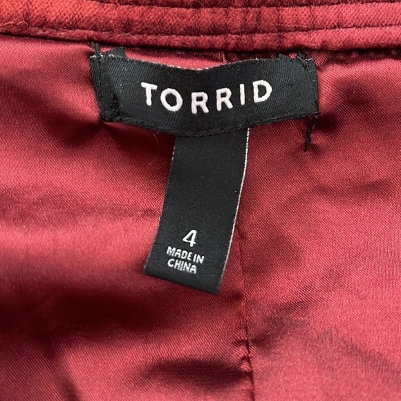 Torrid Lattice Velvet Jacket Plus Size 4X - Picture 3 of 8